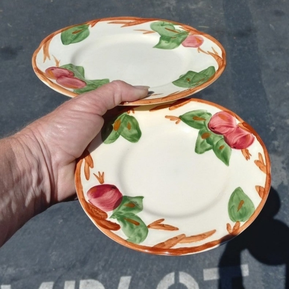 Vintage Franciscan Apple Ware 2 small dishes